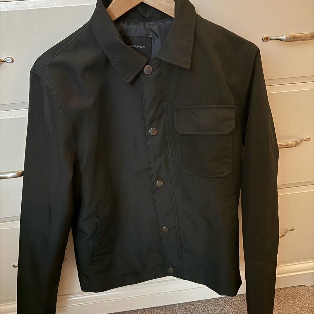 Banana Republic Men's Black Shirt Jacket